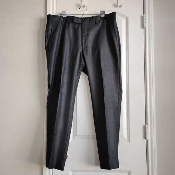 Men's Kenneth Cole Reaction Techni-Cole 2 Pc Suit Gray 44R Pants 37W 28.5 Inseam - Picture 8 of 11